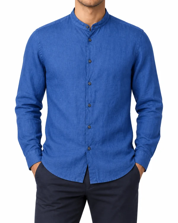 Рубашка льняная slim fit