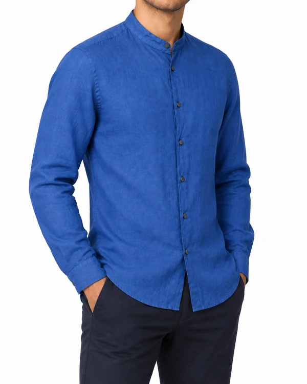 Рубашка льняная slim fit